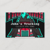 トラック輸送会社サービス 運搬ビジネス 名刺 (正面)