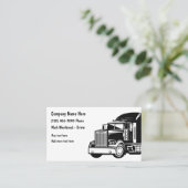 トラック輸送名刺モダンテンプレート 名刺 (スタンド正面)