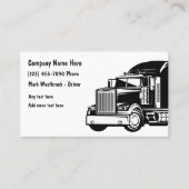 トラック輸送名刺モダンテンプレート 名刺 (正面)