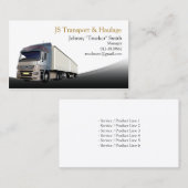 トラック輸送業者の名刺 名刺 (正面/裏面)