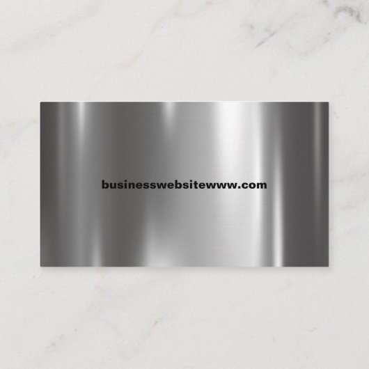 トラック輸送用セミトラック金属 名刺 (裏面)