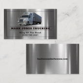 トラック輸送用セミトラック金属 名刺 (正面/裏面)