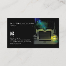 トラック輸送用運搬ダークトラックのフロント 名刺