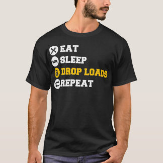 トラック輸送車のドロップ負荷トラックのディーゼル車 Tシャツ
