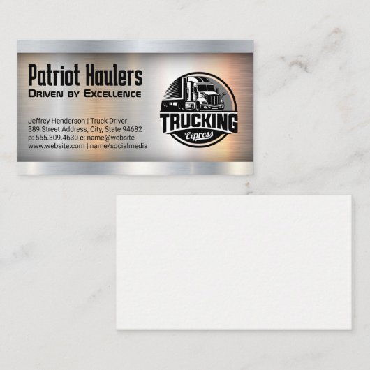 トラック輸送 | 配送 名刺 (正面/裏面)