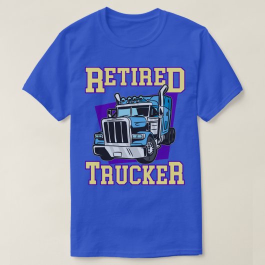 トラック退職したカー1 Tシャツ (デザイン正面)