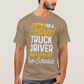 トラック退職した運転手スケジュールTrucker退職G Tシャツ