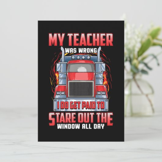 トラック運おもしろい転手は、トラック運転手や男性への贈り物を作る。 案内状 (スタンド正面)