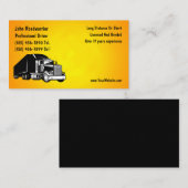 トラック運モダン転士名刺 名刺 (正面/裏面)