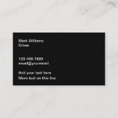 トラック運搬サービスの名刺 名刺 (裏面)