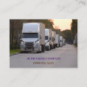 トラック運転会社の輸送 名刺 (正面)