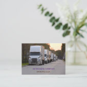 トラック運転会社の輸送 名刺 (スタンド正面)