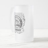 トラック運転伝説生まれは2月にある フロストグラスビールジョッキ (正面左)