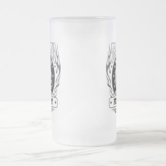 トラック運転伝説生まれは2月にある フロストグラスビールジョッキ (中央)