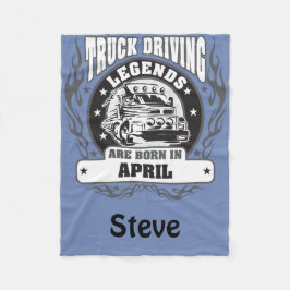 トラック運転伝説生まれは4月に追加名 フリースブランケット