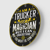 トラック運転手ではなくマジシャン:私は混乱を理解 ラージ壁時計 (傾斜)