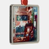 トラック運転手とトラック愛好家のための大きな赤の重いトラック メタルオーナメント (右)