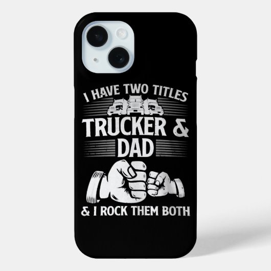 トラック運転手とパパ Case-Mate iPhoneケース (裏面)