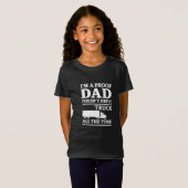 トラック運転手のお父さんのための子供用Tシャツ 楽しいデザイン Tシャツ (正面フル)