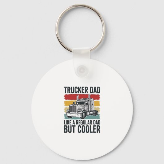 トラック運転手のお父さんは普通のお父さんのように涼しいTシャツ_1 キーホルダー (正面)