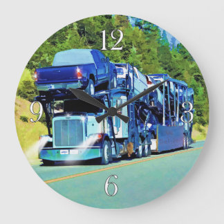 トラック運転手のための大きい装備車の運送者 ラージ壁時計