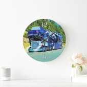 トラック運転手のための大きい装備車の運送者 ラージ壁時計 (ホーム)