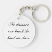 トラック運転手のための魔法のクリスマスルート キーホルダー (裏面)