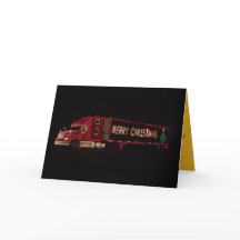 トラック運転手のクリスマスの上のそれをつけて下さい