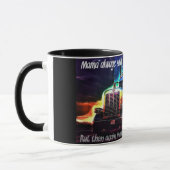 トラック運転手のコーヒー・マグ マグカップ (左)