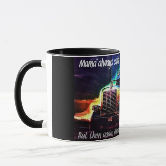 トラック運転手のコーヒー・マグ マグカップ (左)