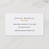 トラック運転手のスローガン名刺 名刺 (裏面)