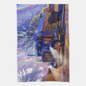 トラック運転手のタンカーの貨物自動車の重い輸送のギフト キッチンタオル (縦)