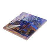 トラック運転手のタンカーの貨物自動車の重い輸送のギフト タイル (側面)