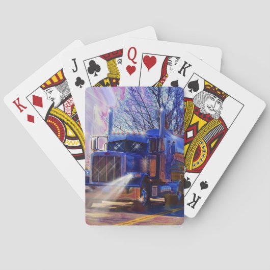 トラック運転手のタンカーの貨物自動車の重い輸送のギフト トランプ (裏面)