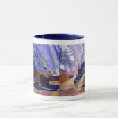 トラック運転手のタンカーの貨物自動車の重い輸送のギフト マグカップ (中央)