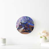 トラック運転手のタンカーの貨物自動車の重い輸送のギフト ラウンド壁時計 (ホーム)