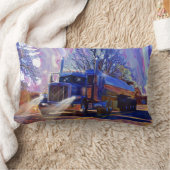 トラック運転手のタンカーの貨物自動車の重い輸送のギフト ランバークッション (ブランケット)