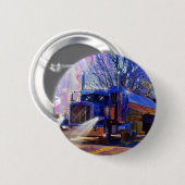 トラック運転手のタンカーの貨物自動車の重い輸送のギフト 缶バッジ (正面&裏面)