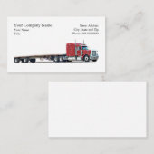 トラック運転手のトラック運送の名刺 名刺 (正面/裏面)