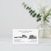 トラック運転手のトラック運送の名刺 名刺 (スタンド正面)