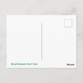 トラック運転手のハッピーホリデー ポストカード (裏面)