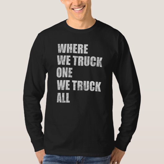 トラック運転手のマンデートを支持する自由輸送2022 Tシャツ (正面)