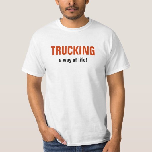 トラック運転手のワイシャツ Tシャツ (正面)