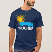 トラック運転手の一種の美しいカスタマイズ可能 Tシャツ (正面)