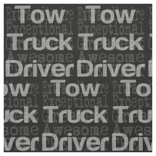 トラック運転手の並外れ ファブリック (見本)