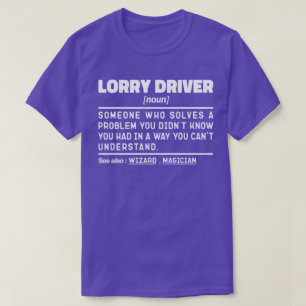 トラック運転手の名詞クールパパ運転トラック愛好家 Tシャツ