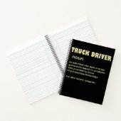 トラック運転手の名詞 – おもしろいトラック運転手ギフト ノートブック (内部)