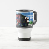 トラック運転手の大きい装備の赤いトラックのタンブラー トラベルマグ (正面右)