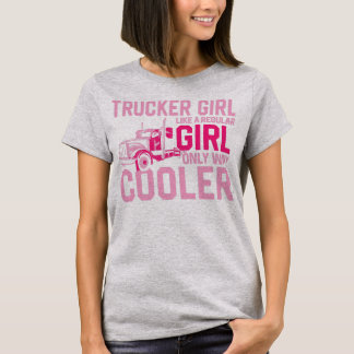 トラック運転手の女の子ヴィンテージトラック運転手の女の子 Tシャツ
