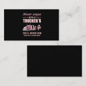 トラック運転手の妻とは決して勝ち目はない 名刺 (正面/裏面)